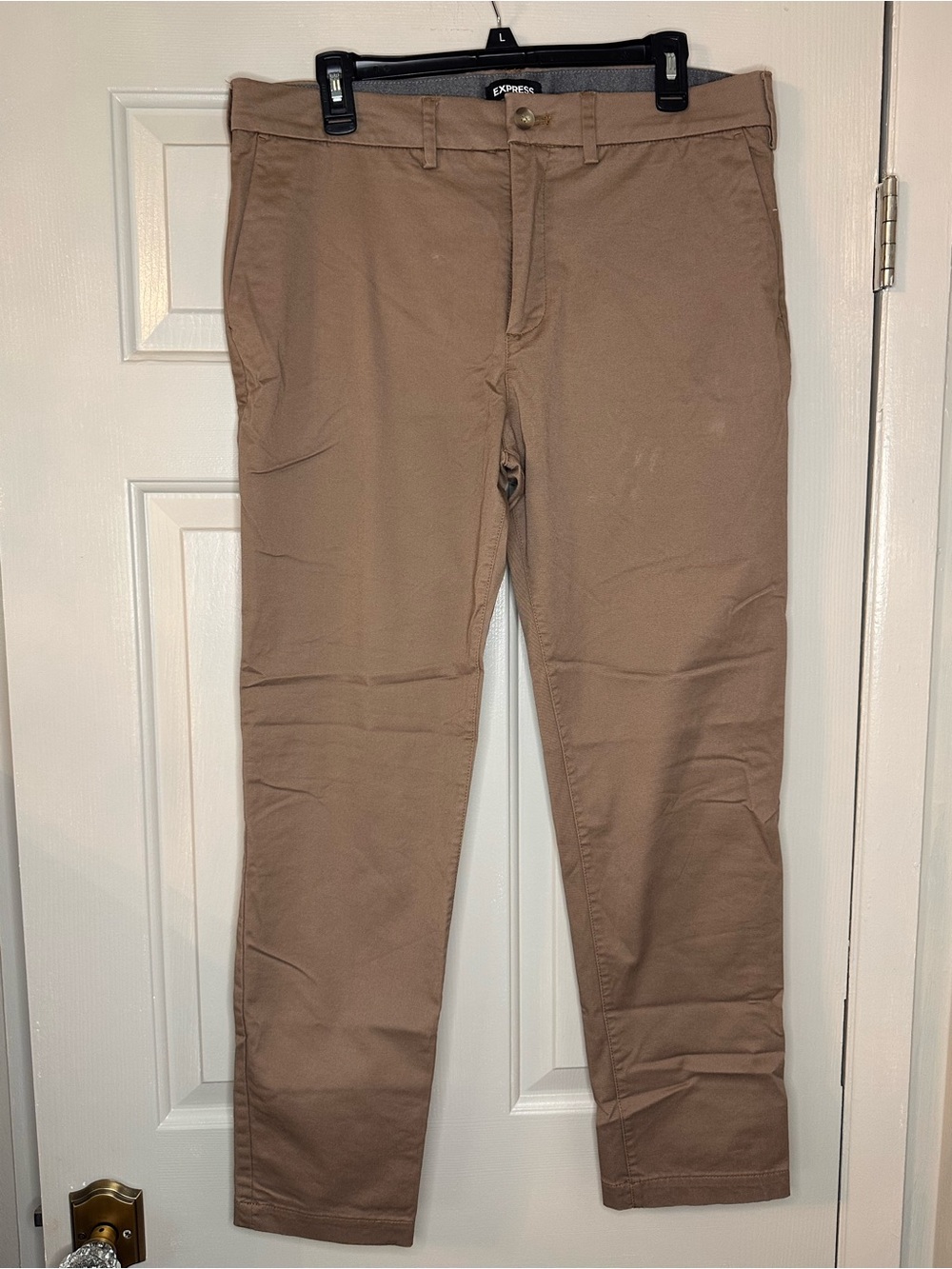 Express Men's Khaki Slim-Fit Chinos